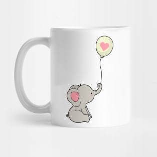 Elephant & Balloon with Heart Mug